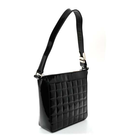 Chanel Patent Quilted Small Chocolate #239947C15B - Picture 3 of 10